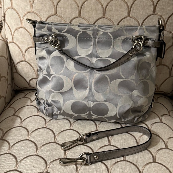 Coach Brooke Sateen Signature Shoulder Bag L1176- F17183 - Picture 8 of 16